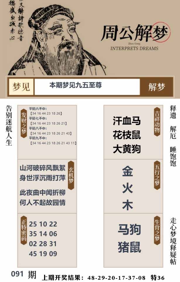 091期周公解梦贴[图]