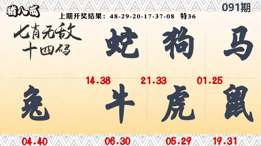091期七肖无敌14码[图]